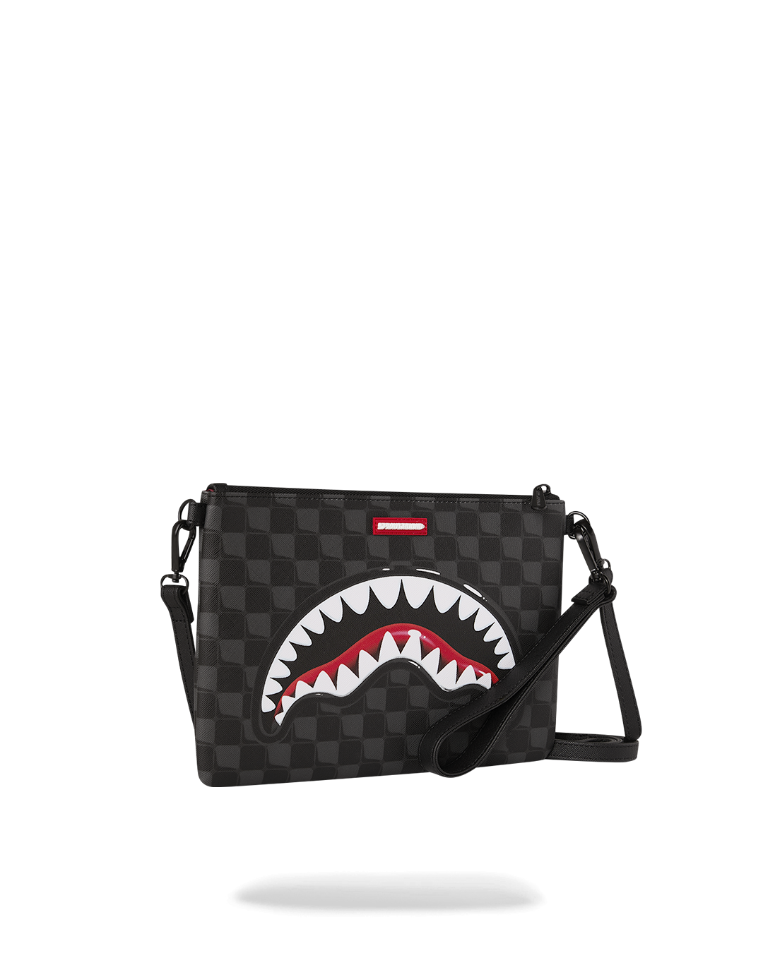 SPRAYGROUND® POUCHETTE SHARKS IN PARIS BALLOON BLACK CROSSOVER CLUTCH