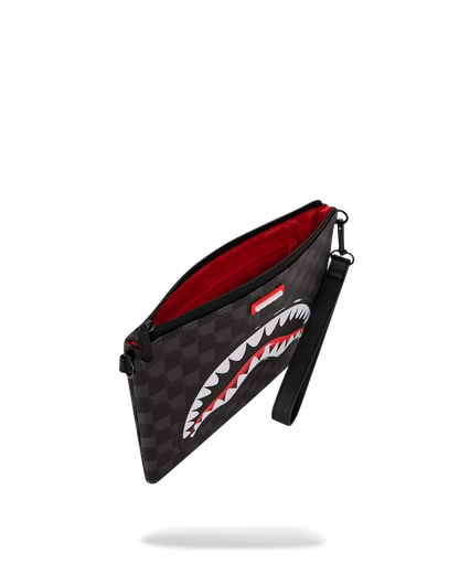 SPRAYGROUND® POUCHETTE SHARKS IN PARIS BALLOON BLACK CROSSOVER CLUTCH