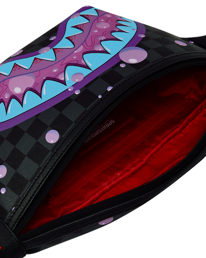 SPRAYGROUND® CROSSBODY PURPLE SLIME TAKEOVER SAVVY CROSSBODY