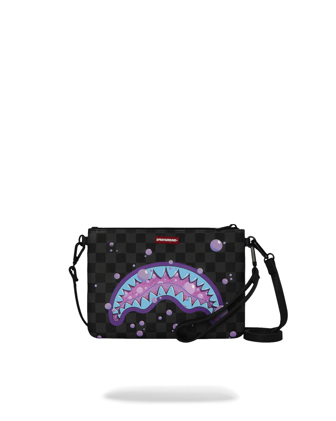 SPRAYGROUND® POUCHETTE PURPLE SLIME TAKEOVER CROSSOVER CLUTCH