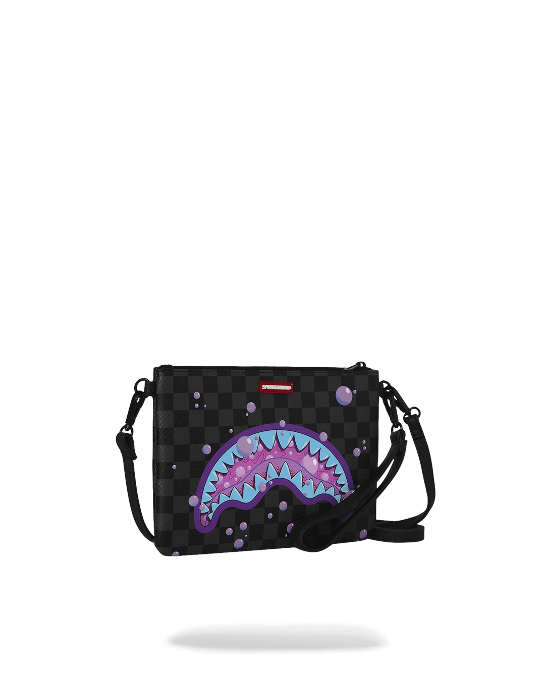 SPRAYGROUND® POUCHETTE PURPLE SLIME TAKEOVER CROSSOVER CLUTCH