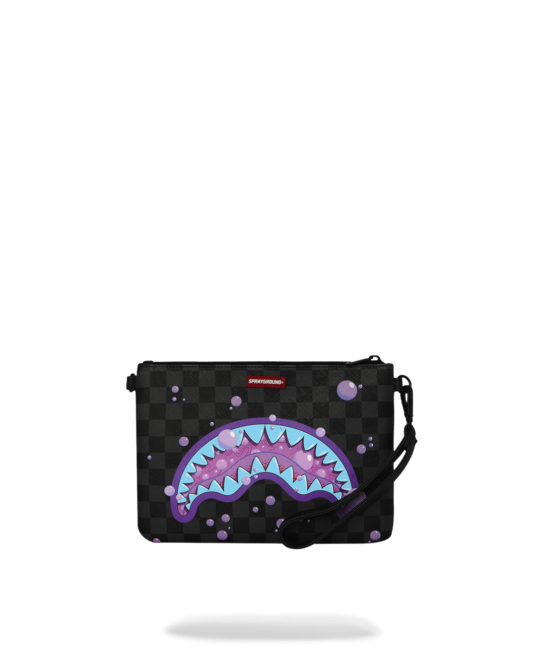 SPRAYGROUND® POUCHETTE PURPLE SLIME TAKEOVER CROSSOVER CLUTCH