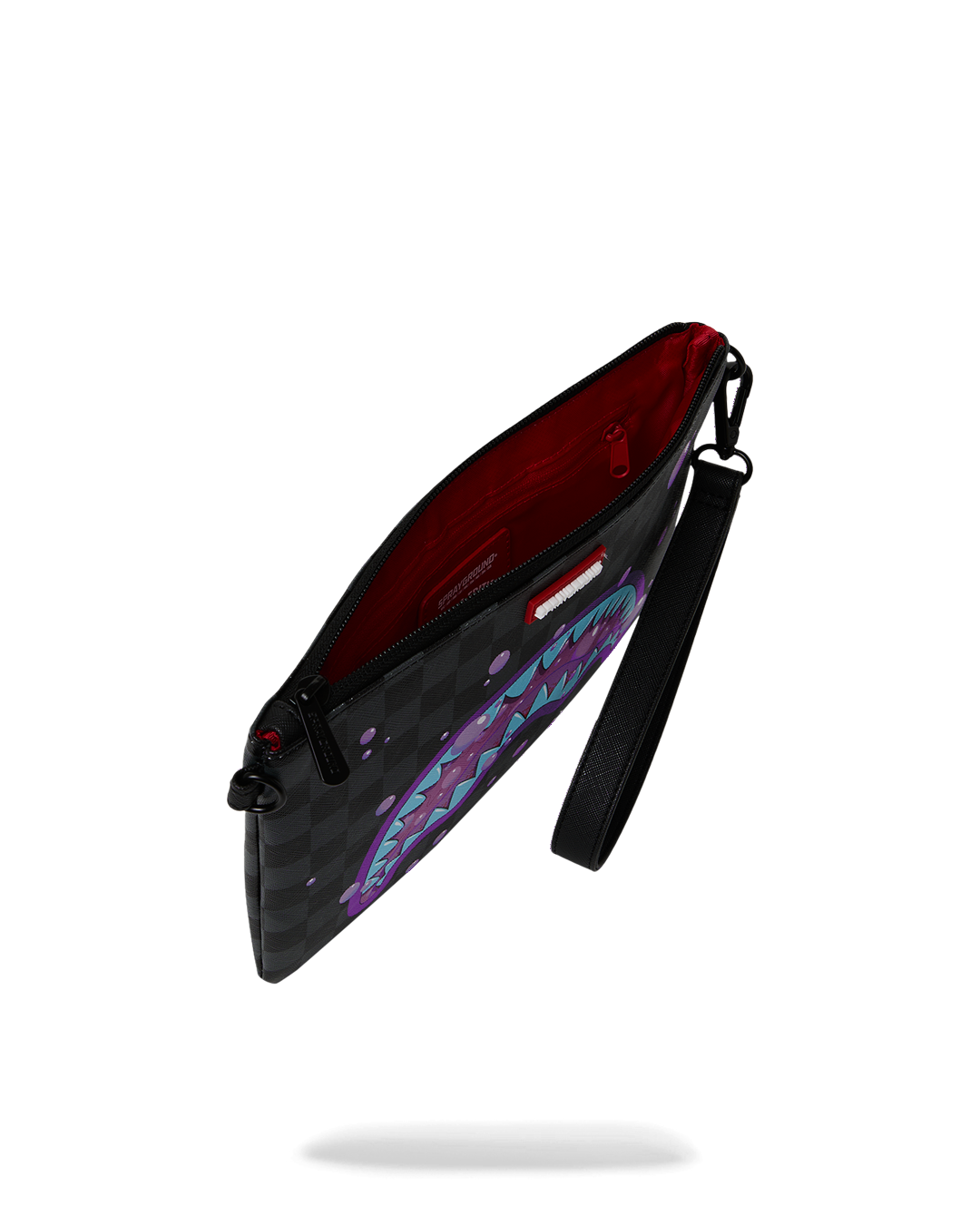 SPRAYGROUND® POUCHETTE PURPLE SLIME TAKEOVER CROSSOVER CLUTCH