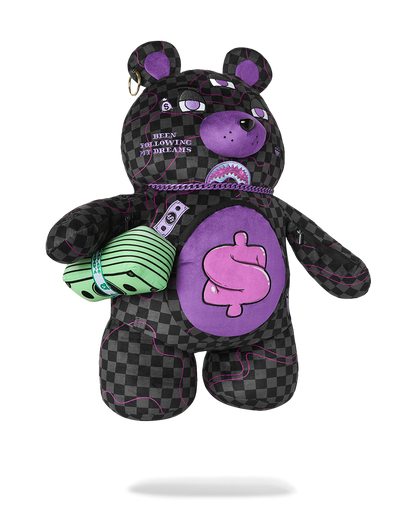 SPRAYGROUND® BACKPACK PURPLE SLIME TAKEOVER MONEYBEAR BACKPACK