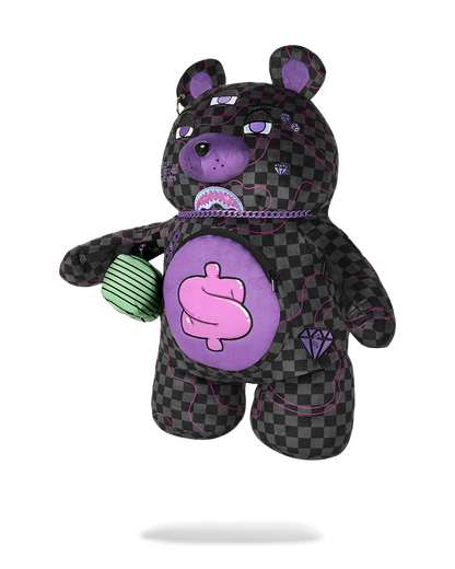 SPRAYGROUND® BACKPACK PURPLE SLIME TAKEOVER MONEYBEAR BACKPACK