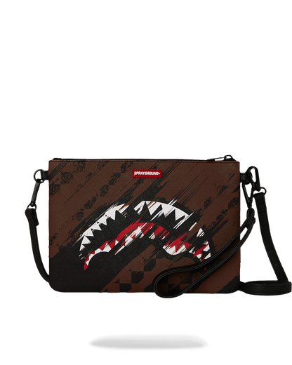 SPRAYGROUND® POUCHETTE SMEARED GRUNGE CROSSOVER CLUTCH