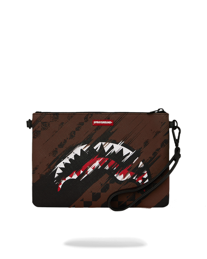 SPRAYGROUND® POUCHETTE SMEARED GRUNGE CROSSOVER CLUTCH
