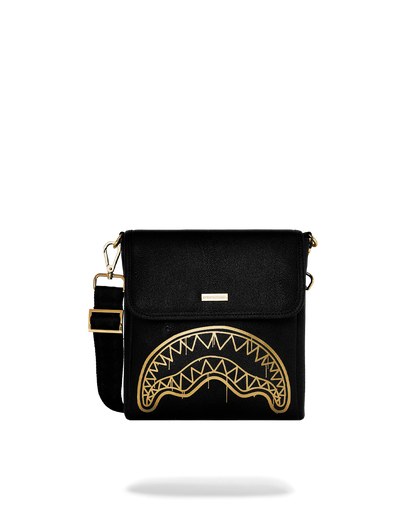 SPRAYGROUND® SLING THAT GOLD DRAP MESSENGER SLING