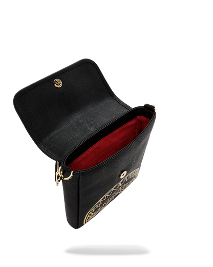 SPRAYGROUND® SLING THAT GOLD DRAP MESSENGER SLING