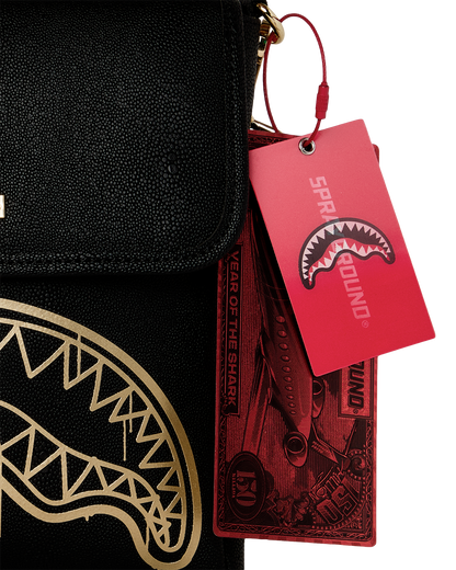 SPRAYGROUND® SLING THAT GOLD DRAP MESSENGER SLING