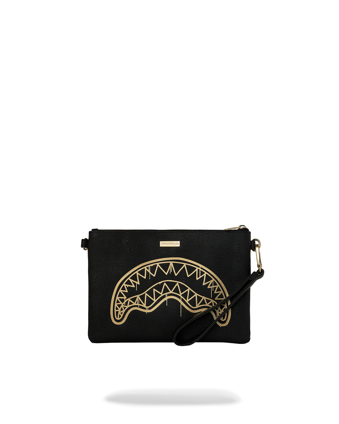 SPRAYGROUND® POUCHETTE THAT GOLD DRAP CROSSOVER CLUTCH