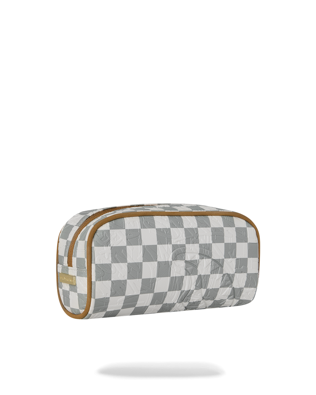 SPRAYGROUND® POUCH GRAFF EMBOSSED CREAM CHECK POUCH