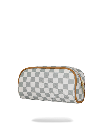SPRAYGROUND® POUCH GRAFF EMBOSSED CREAM CHECK POUCH