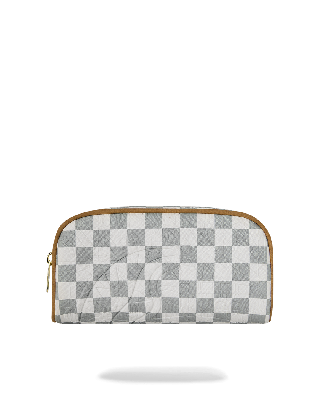 SPRAYGROUND® POUCH GRAFF EMBOSSED CREAM CHECK POUCH