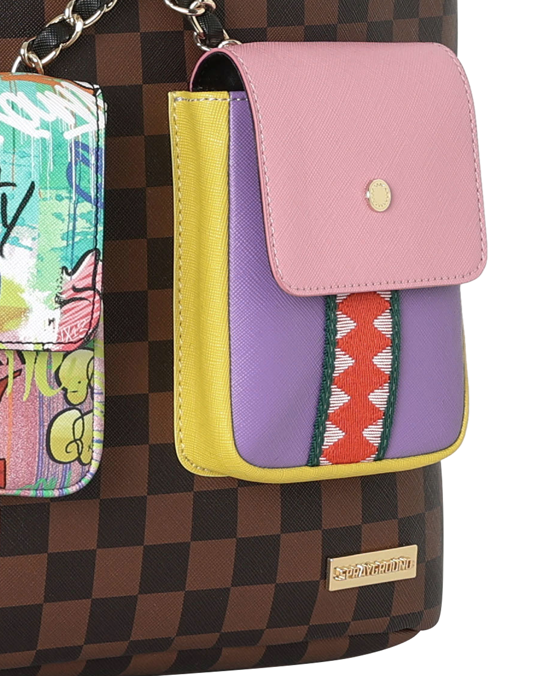 SPRAYGROUNDÂ® BACKPACK HANGING POCKETS MIX UP BACKPACK