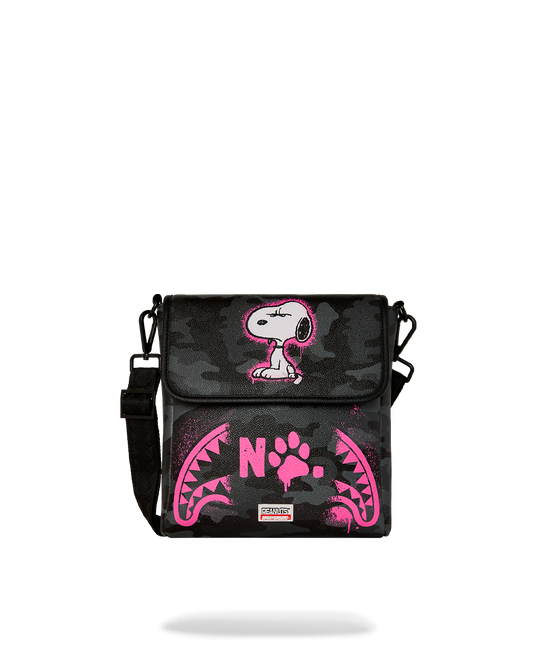 SPRAYGROUND® SLING SNOOPY PINK STENCIL MESSENGER SLING