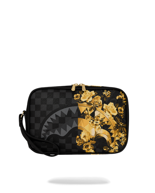 SPRAYGROUND® TOILETRY GOLD FLORAL REMIX TOILETRY BRICK