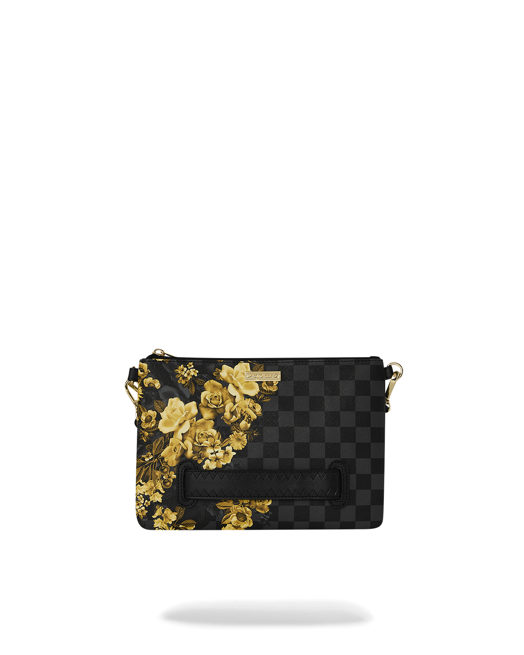 SPRAYGROUND® POUCHETTE GOLD FLORAL REMIX CROSSOVER CLUTCH