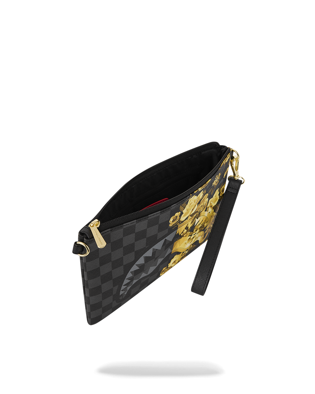 SPRAYGROUND® POUCHETTE GOLD FLORAL REMIX CROSSOVER CLUTCH