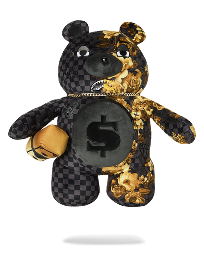 SPRAYGROUND® BACKPACK GOLD FLORAL REMIX MONEYBEAR BACKPACK