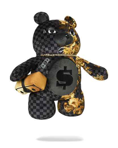 SPRAYGROUND® BACKPACK GOLD FLORAL REMIX MONEYBEAR BACKPACK