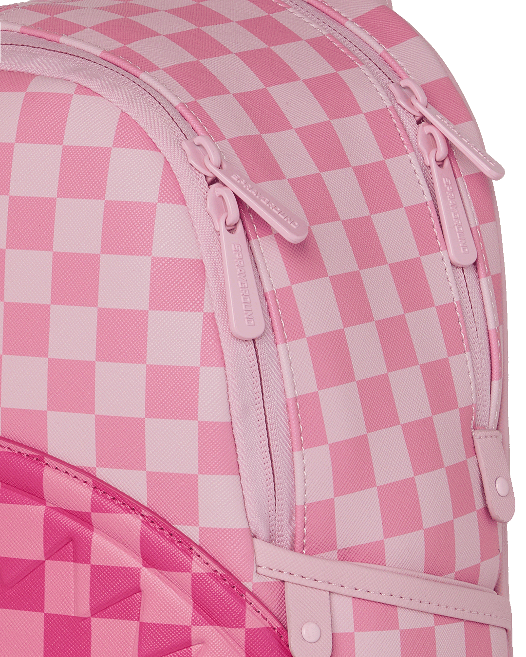 SPRAYGROUND® BACKPACK PINK SHARKS IN PARIS PATCH SAVAGE BACKPACK