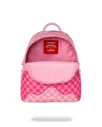 SPRAYGROUND® BACKPACK PINK SHARKS IN PARIS PATCH SAVAGE BACKPACK