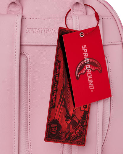 SPRAYGROUND® BACKPACK PINK SHARKS IN PARIS PATCH SAVAGE BACKPACK