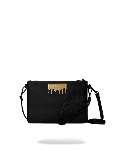 SPRAYGROUND® POUCHETTE GOLD BRICK LUXE CROSSOVER CLUTCH