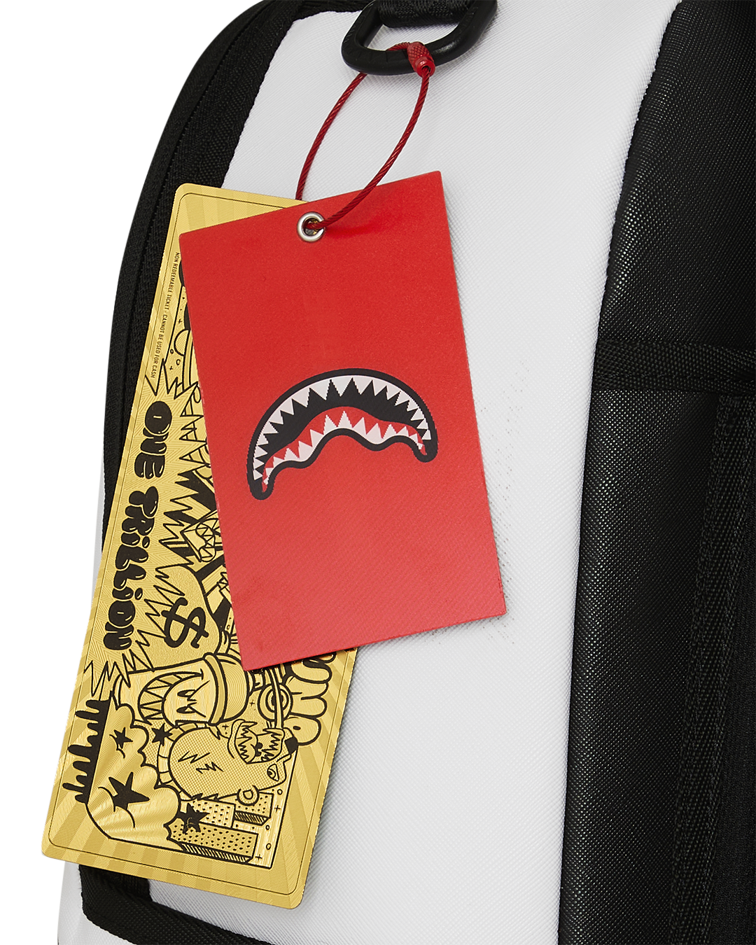 SPRAYGROUND® BACKPACK SHARK CENTRAL BUBBLY WHITE BACKPACK