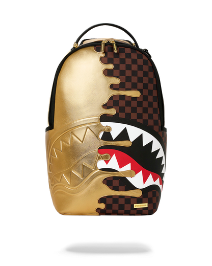 SPRAYGROUNDÂ® BACKPACK SHARKS IN PARIS GOLD DRIP BACKPACK