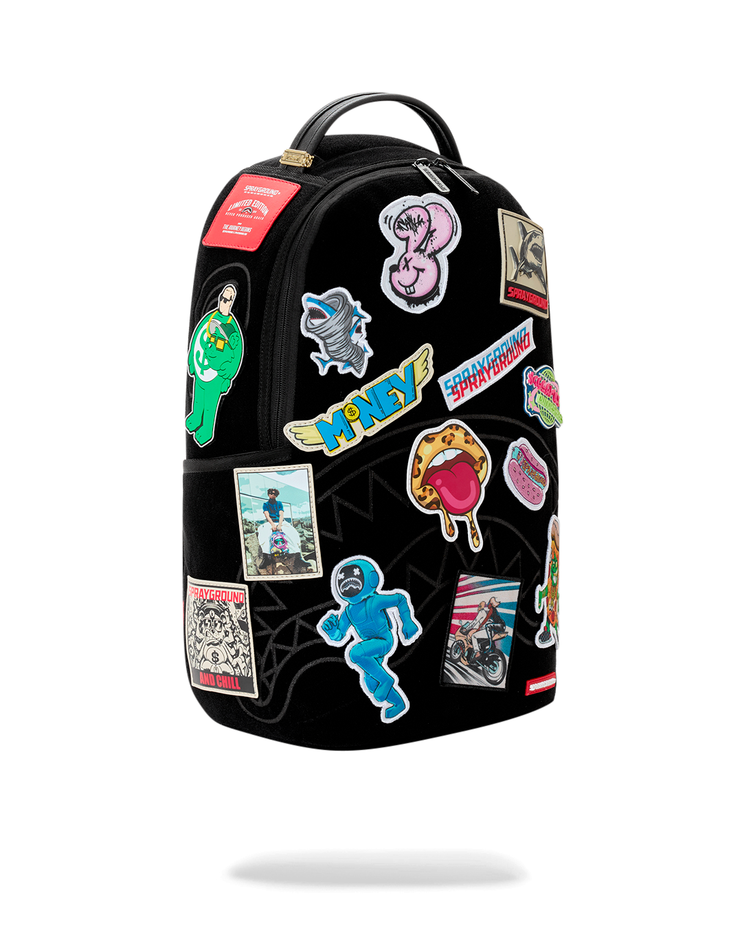 SPRAYGROUND® BACKPACK BUNCH OF VELCRO PATCHES TO MAKE YOUR BACKPACK