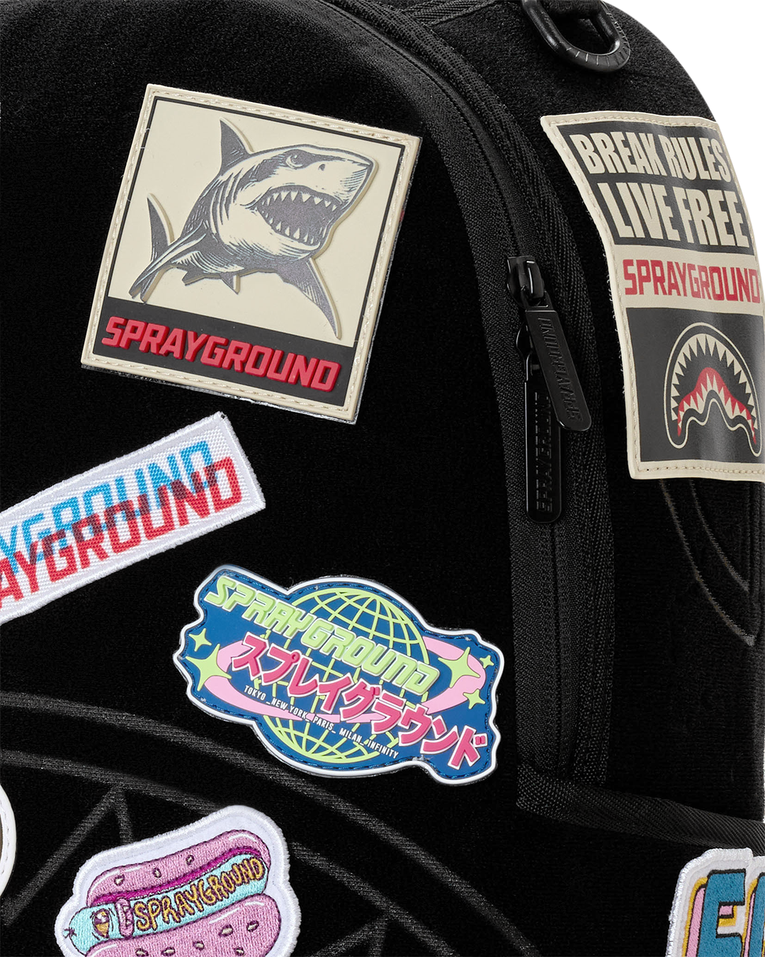 SPRAYGROUND® BACKPACK BUNCH OF VELCRO PATCHES TO MAKE YOUR BACKPACK