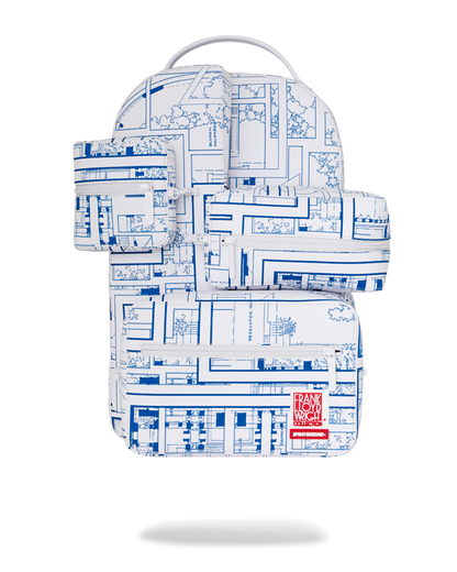 SPRAYGROUND® BACKPACK FRANK LLOYD WRIGHT BLUEPRINT 3D BACKPACK