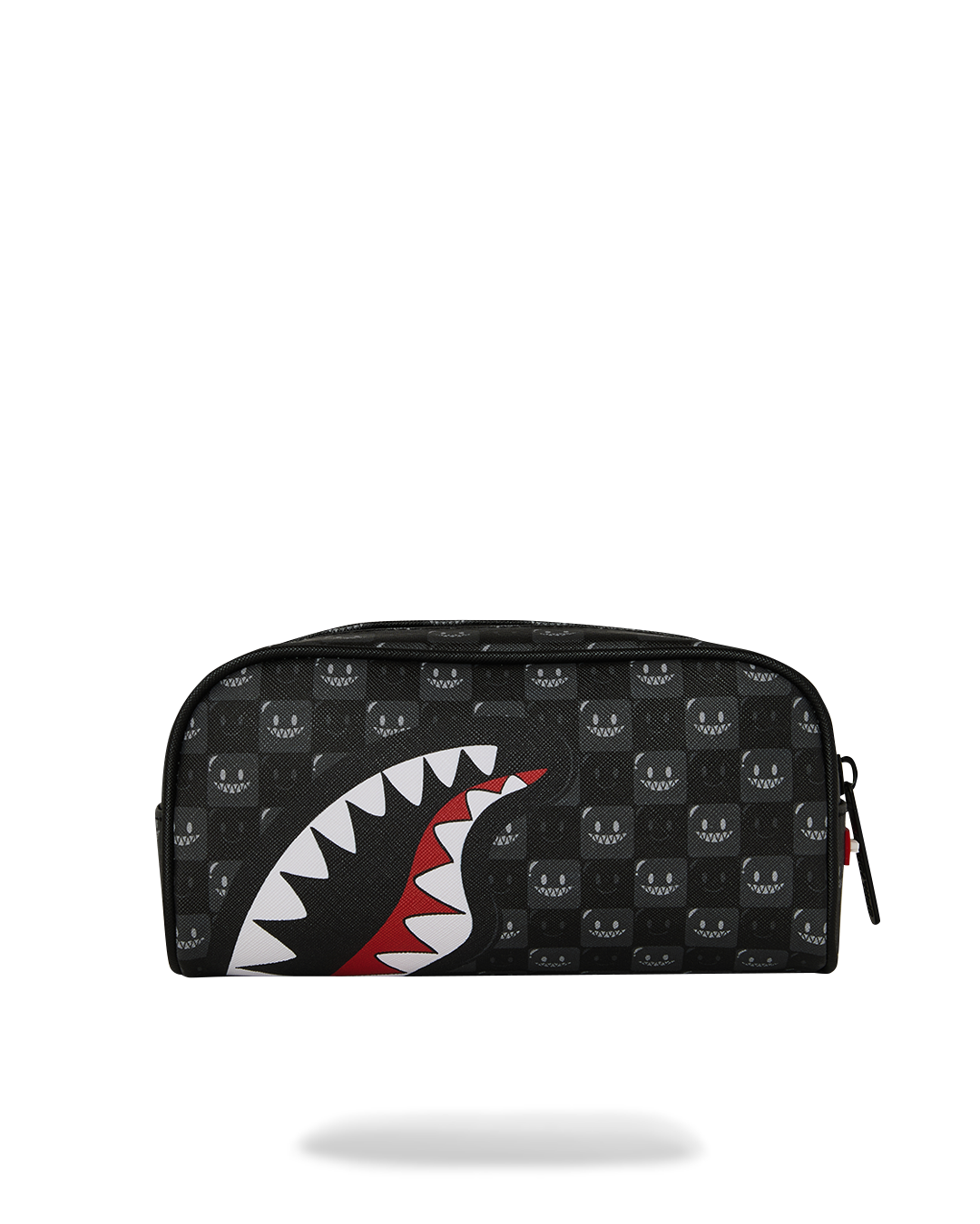 SPRAYGROUND® POUCH SHARKS IN PARIS WTF BUBBLY BLACK CHECK POUCH