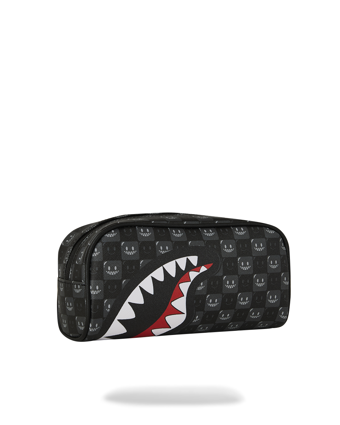 SPRAYGROUND® POUCH SHARKS IN PARIS WTF BUBBLY BLACK CHECK POUCH