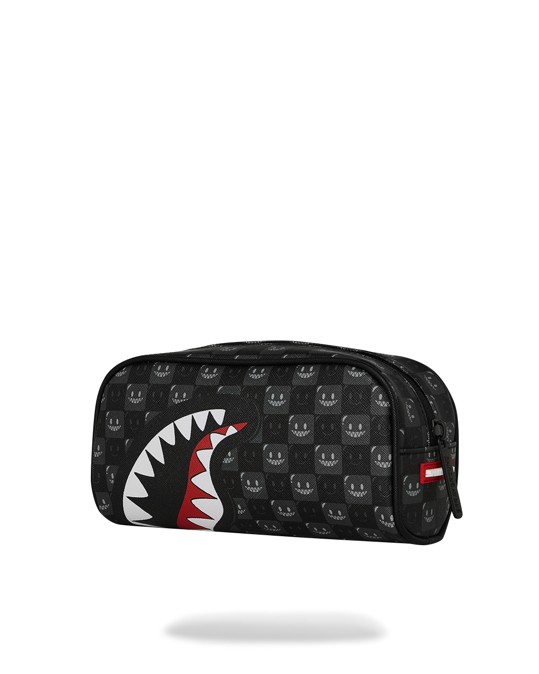 SPRAYGROUND® POUCH SHARKS IN PARIS WTF BUBBLY BLACK CHECK POUCH