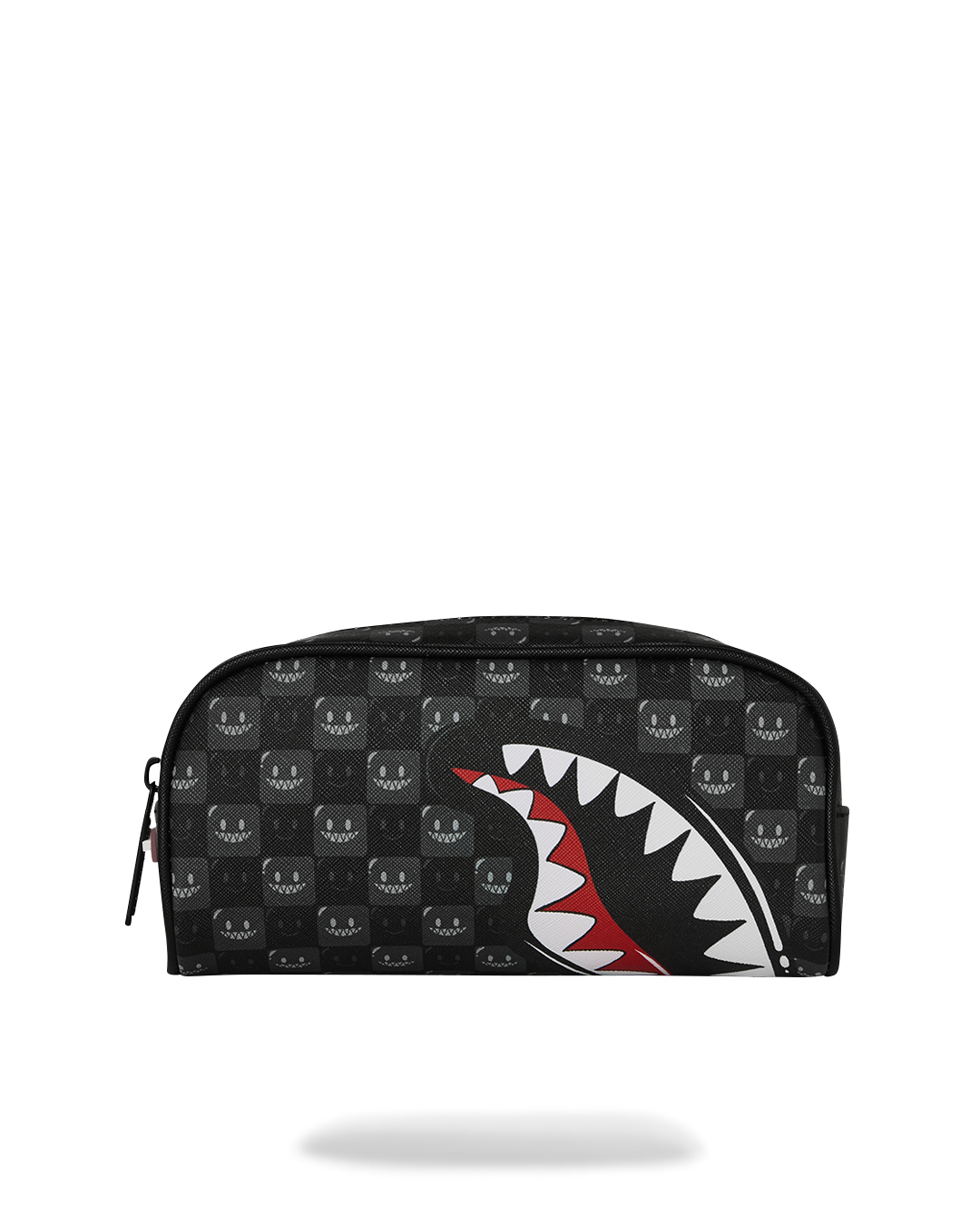 SPRAYGROUND® POUCH SHARKS IN PARIS WTF BUBBLY BLACK CHECK POUCH