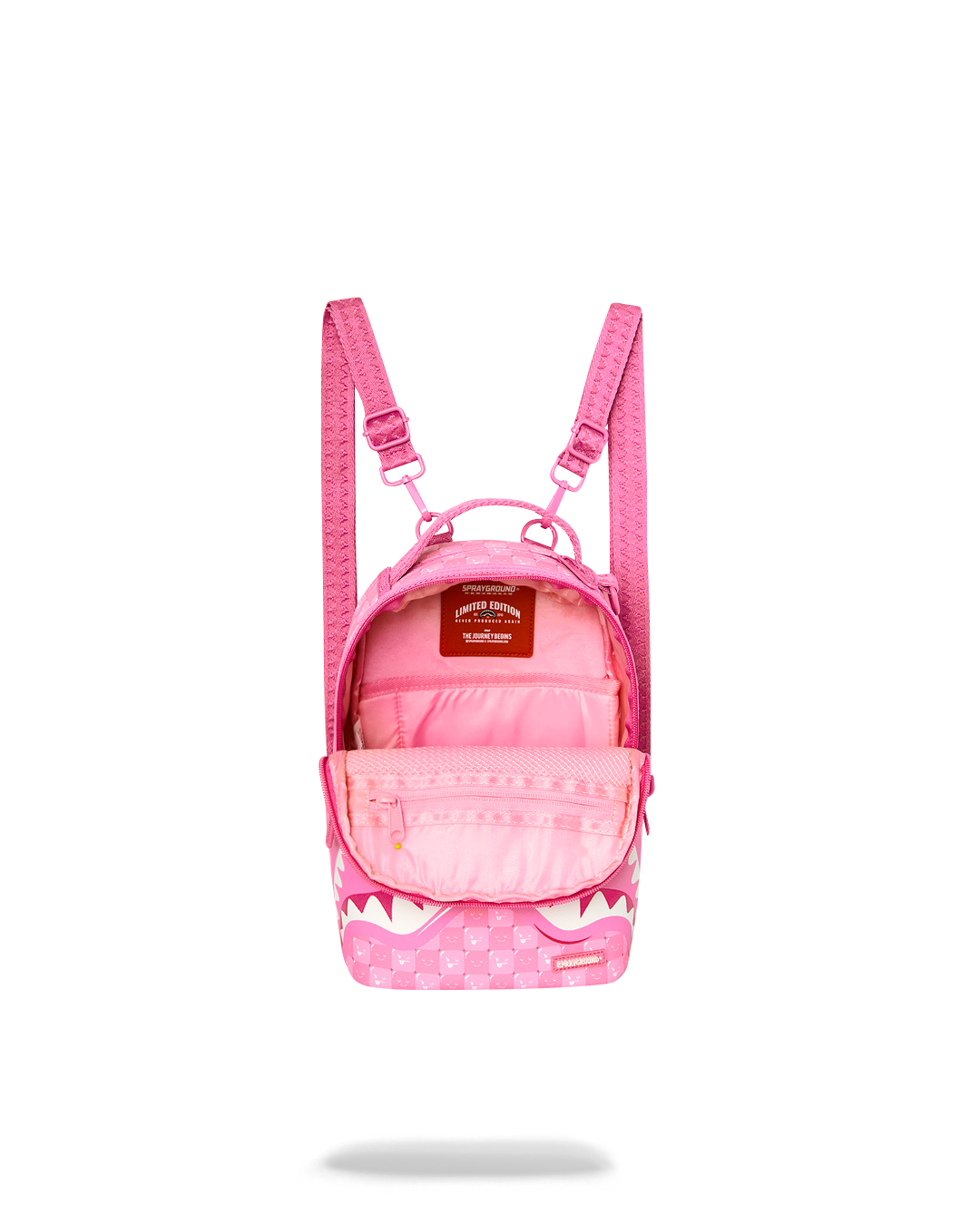 SPRAYGROUND® BACKPACK SHINOBI SHARKS IN PARIS (PINK) MINI BACKPACK
