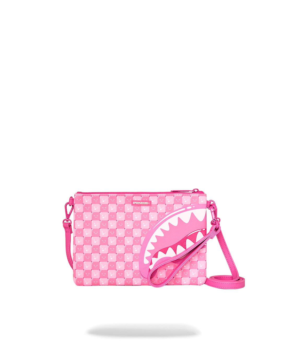 SPRAYGROUND® POUCHETTE SHINOBI SHARKS IN PARIS (PINK) CROSSOVER CLUTCH