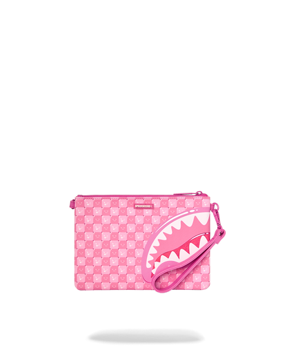SPRAYGROUND® POUCHETTE SHINOBI SHARKS IN PARIS (PINK) CROSSOVER CLUTCH