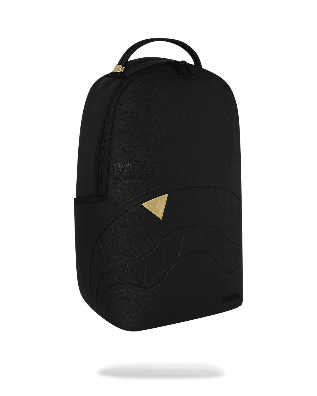 SPRAYGROUNDÂ® BACKPACK BLACKED OUT EMBOSSED GOLD TOOTH BACKPACK