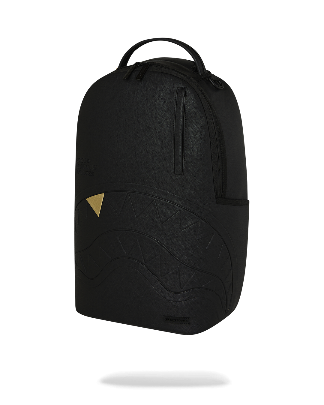 SPRAYGROUNDÂ® BACKPACK BLACKED OUT EMBOSSED GOLD TOOTH BACKPACK