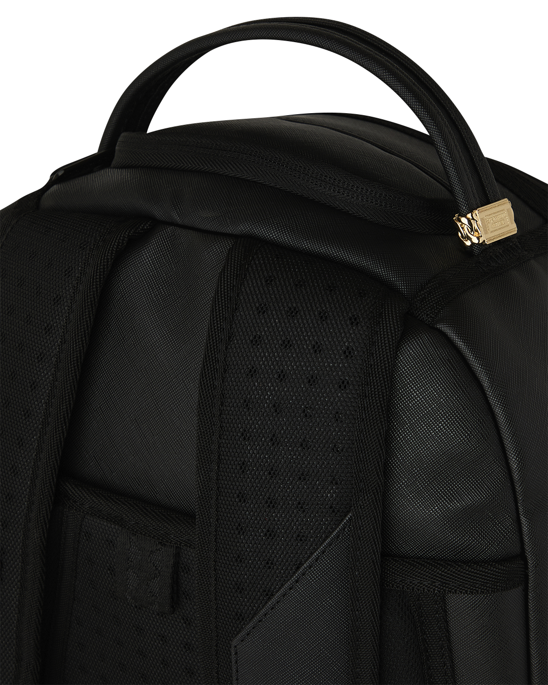 SPRAYGROUNDÂ® BACKPACK BLACKED OUT EMBOSSED GOLD TOOTH BACKPACK