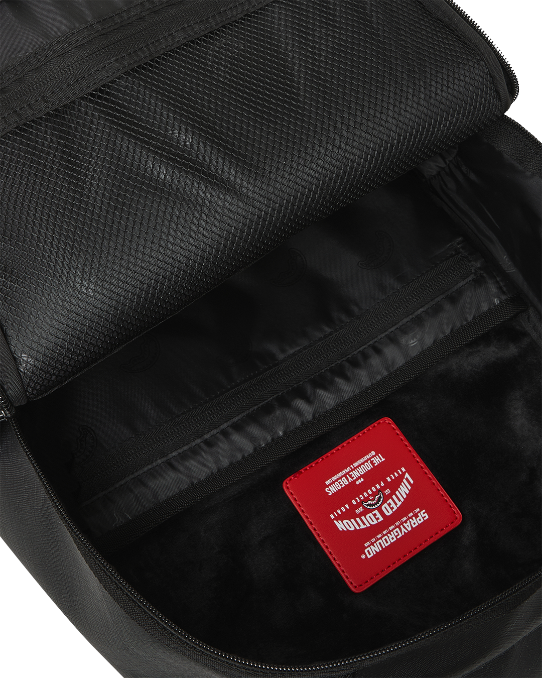 SPRAYGROUNDÂ® BACKPACK BLACKED OUT EMBOSSED GOLD TOOTH BACKPACK