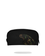 SPRAYGROUND® BACKPACK SHARK CENTRAL BLACK NYLON CAMO EMBOSSED SHARK POUCH