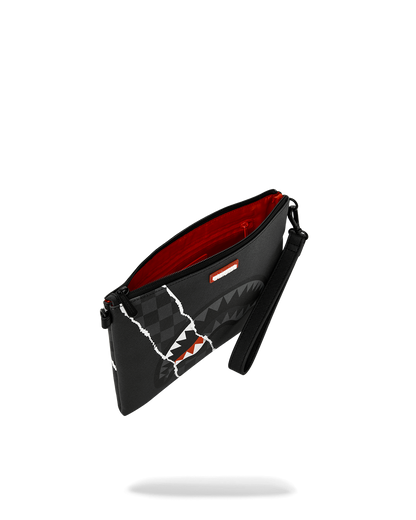 SPRAYGROUND® POUCHETTE SHARK SLASH CROSSOVER CLUTCH