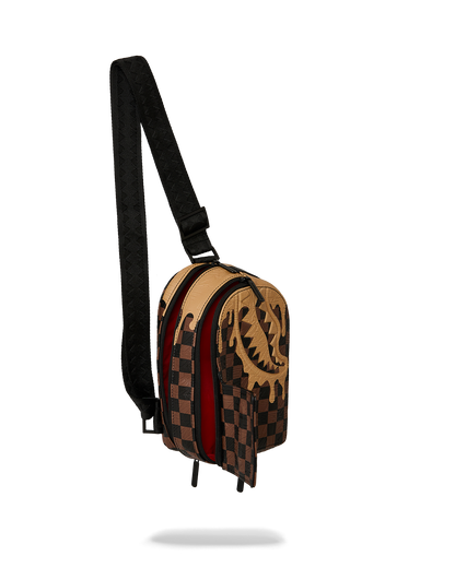 SPRAYGROUND® SLING DESIGNER DRIP EFFECT BACKPACK SLING