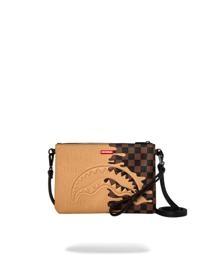 SPRAYGROUND® POUCHETTE DESIGNER DRIP EFFECT CROSSOVER CLUTCH