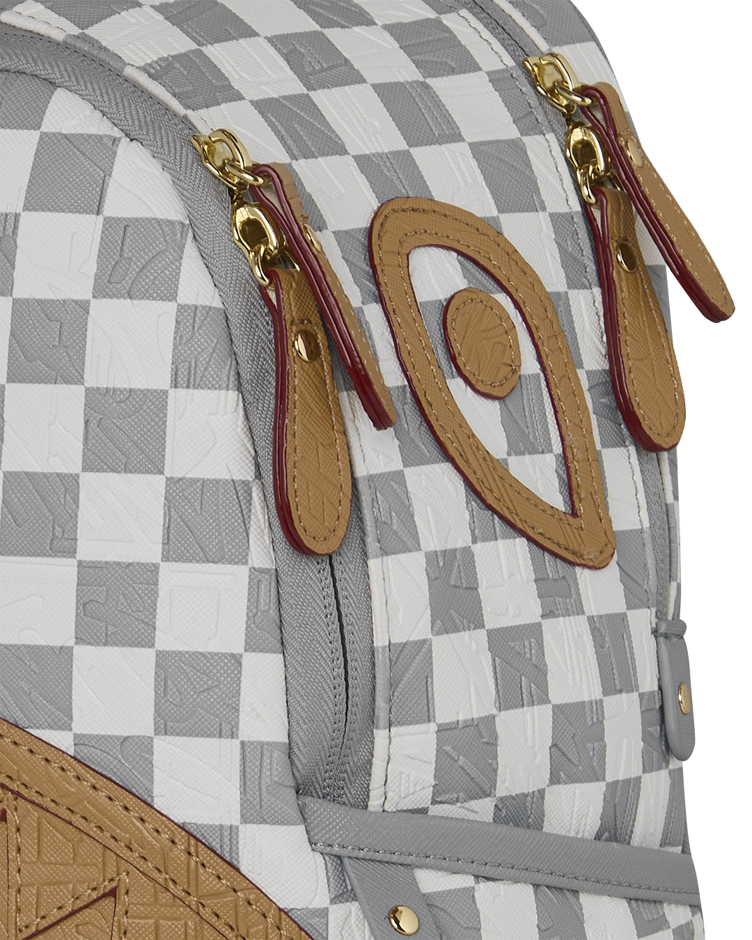 SPRAYGROUND® BACKPACK EMBOSSED CREAM CHECK SAVAGE BACKPACK